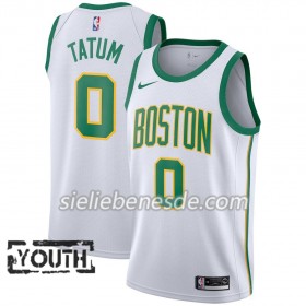 Kinder NBA Boston Celtics Trikot Jayson Tatum 0 2018-19 Nike City Edition Weiß Swingman